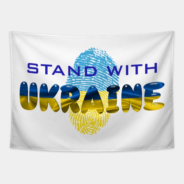 Stand With Ukraine Tapestry by DeVerviers