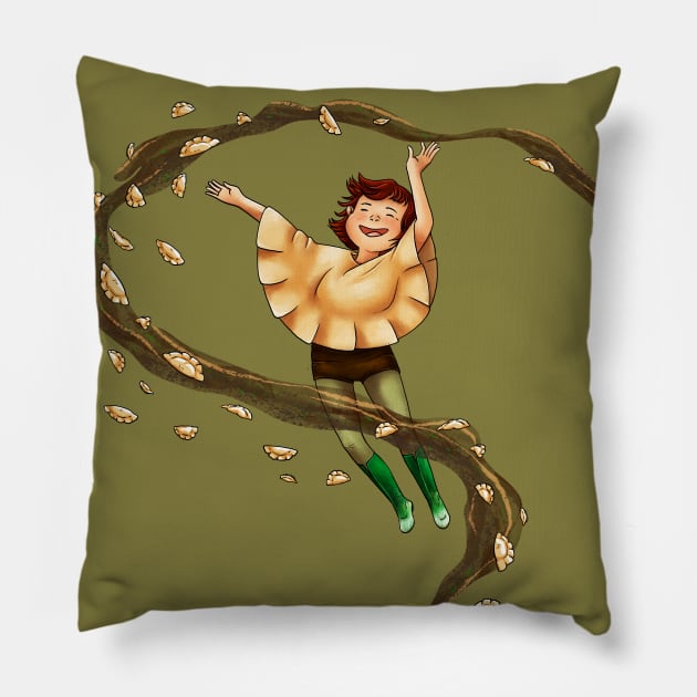 Dumpling Witch Pillow by SarahWrightArt