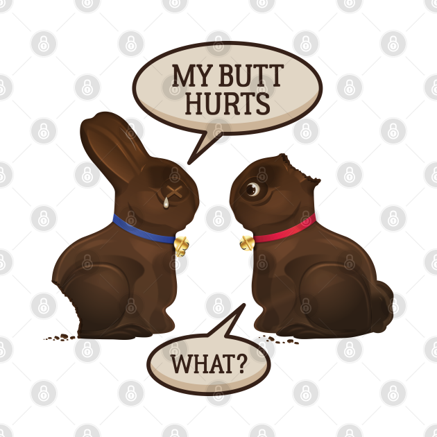 Funny My Butt Hurts Chocolate Easter Bunny Gift Easter Bunny Mug