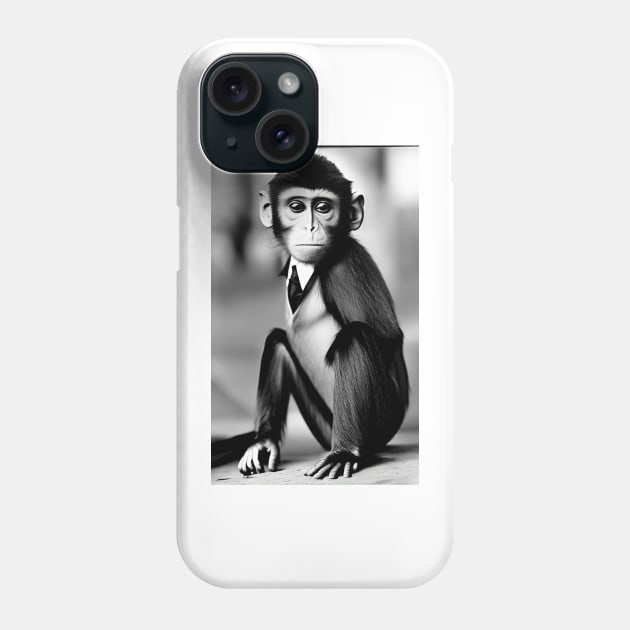 Illegal Monkey Dressed Up For Buissness Phone Case by ShopSunday