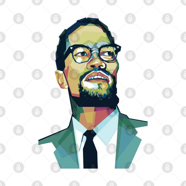 Malcolm X WPAP by Alkahfsmart