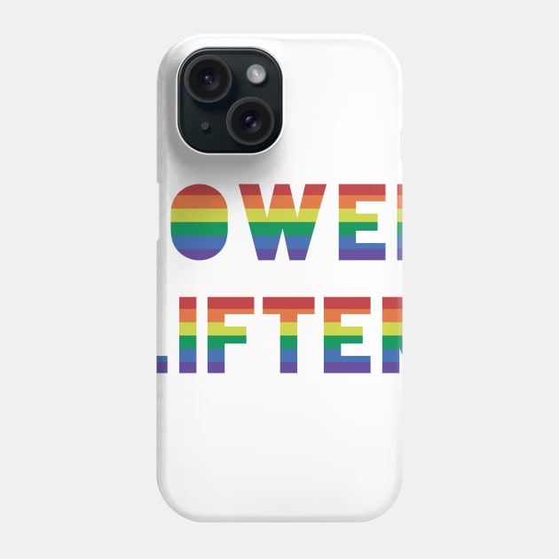 Gay Pride Powerlifting Phone Case by QCult