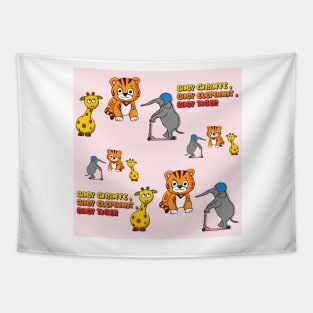 Toddlers Jungle Safari Tapestry