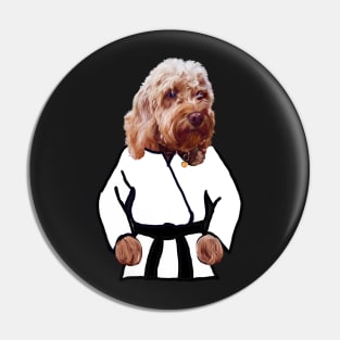 Kong fu Cava - Karate - martial arts Cavapoo Cavoodle puppy dog  - cavalier king charles spaniel poodle, puppy love Pin