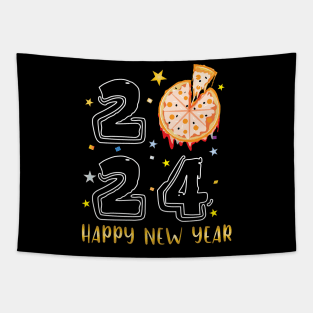 Pizza New Year 2024 Tapestry