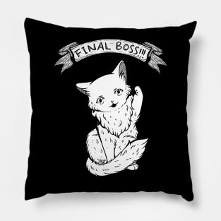 Kitty Final Boss Illustration Pillow
