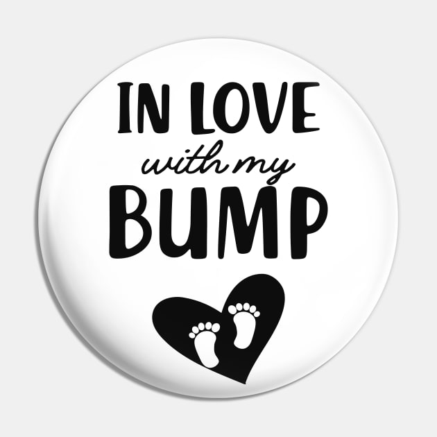 Pregnancy - In love with my bump Pin by KC Happy Shop