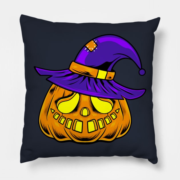 Jack-O'-Lantern 1.3 Pillow by Harrisaputra