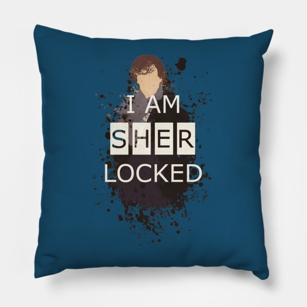 I AM SHER LOCKED Pillow by kakha