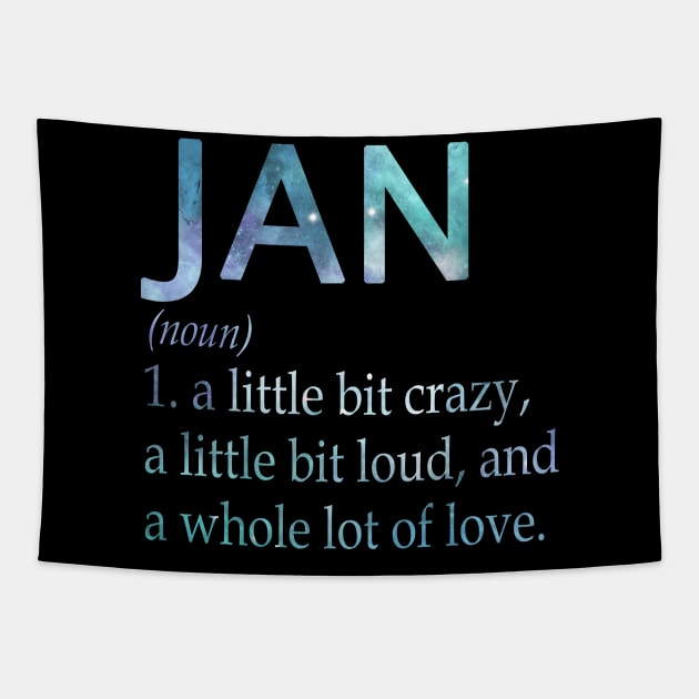 Jan Tapestry by Ban Guns Not Books- Typography fullcolor