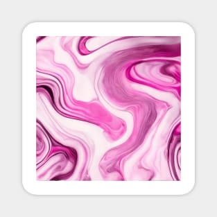 PINK LIQUID MARBLE DESIGN, PATTERN Magnet