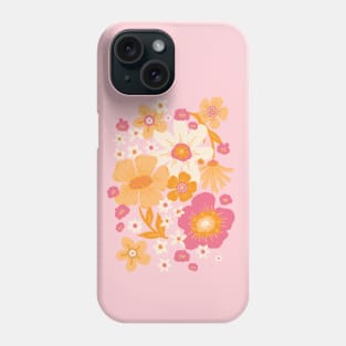 Groovy 60s Floral - Florida Pink Phone Case