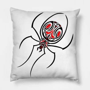 Tattoo / Tribal Art Spider Pillow