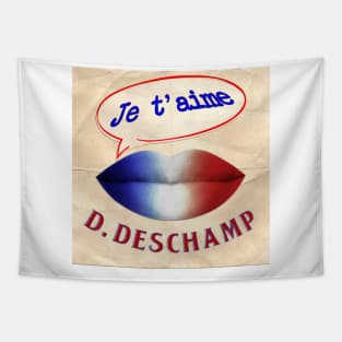 FRENCH KISS JETAIME DIDIER DESCHAMP Tapestry