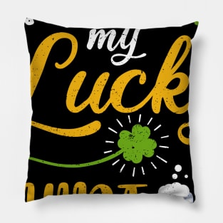 Beer This is My Lucky Shirt St Patrick's Day Pillow