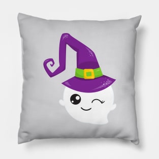 Halloween, Ghost, Witch Hat, Trick Or Treat, Boo Pillow