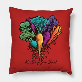 Rooting for You Root Vegetables Pillow