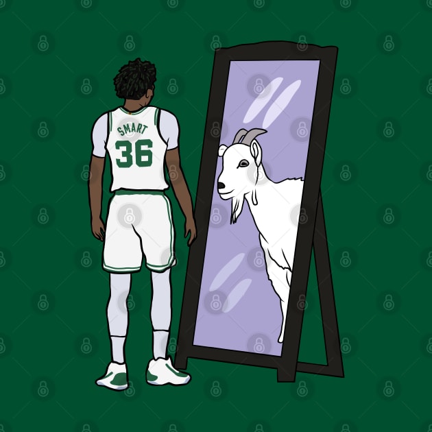 Marcus Smart Mirror GOAT by rattraptees