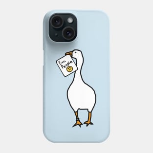 Gaming Goose Says Ew People Phone Case