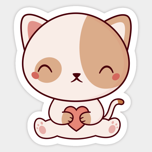 Kawaii Cute Cat Kitten - Cat - Sticker