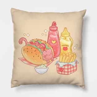 Hot-cat and fries Pillow