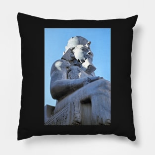 Ramses II Sculpture, Luxor, Egypt Pillow