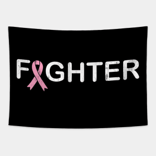 Breast Cancer Fighter  World Cancer Day  Ribbon Tapestry