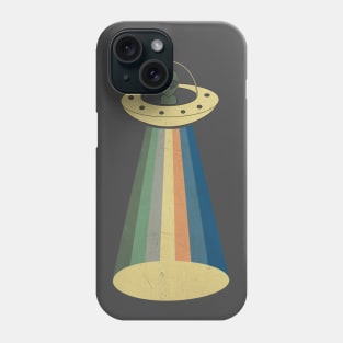 Vintage Alien UFO Abduction Retro Phone Case