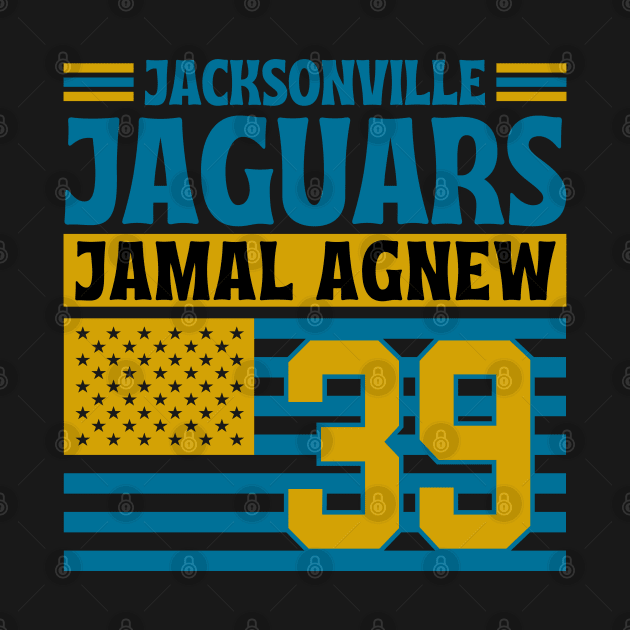 Jacksonville Jaguars Agnew 39 American Flag Football by Astronaut.co