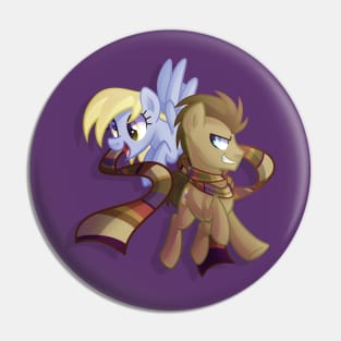 Derpy And Doctor Whooves Pin