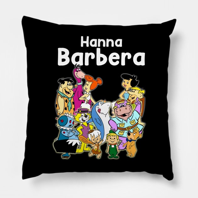 hanna barbera and the friends Pillow by akihiro123