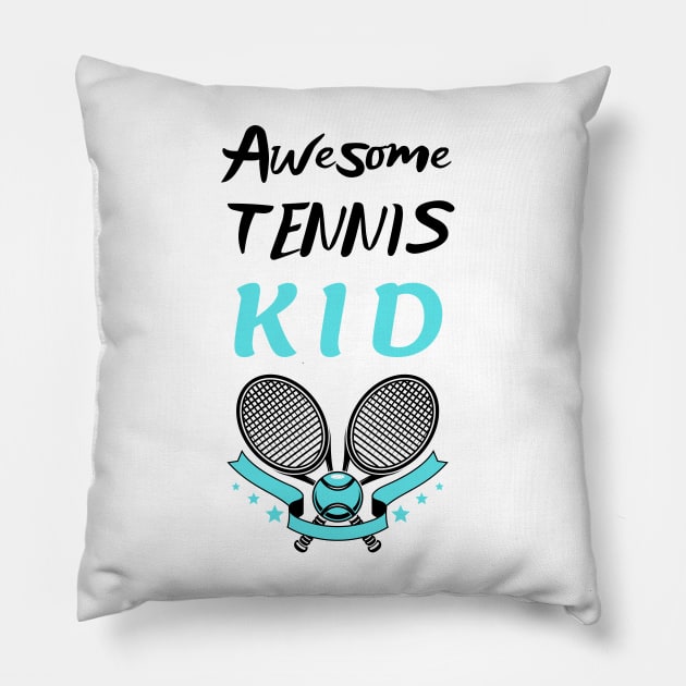 US Open Tennis Kid Racket and Ball Pillow by TopTennisMerch