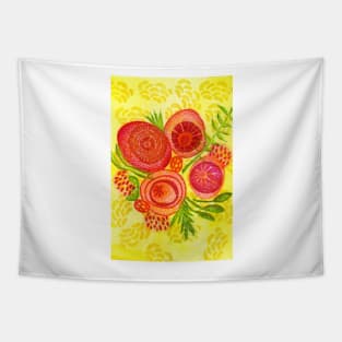 A Flower Arrangement Tapestry