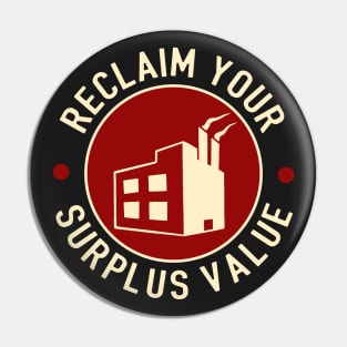 Reclaim Your Surplus Value Pin