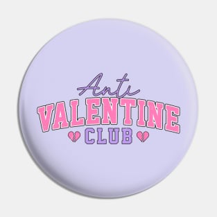 Anti Valentine Club Love Sucks Anti Love Heartbreak Broken Heart Pin