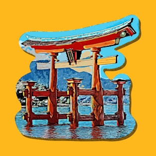 Torii Traditional Japanese Gate T-Shirt