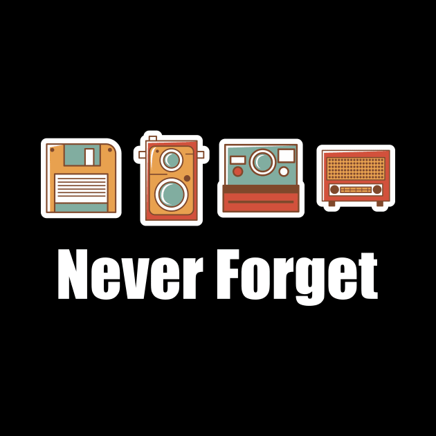 Funny Never Forget Floppy Disk Camera & Radio by theperfectpresents