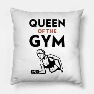 Queen In The Gym Pillow