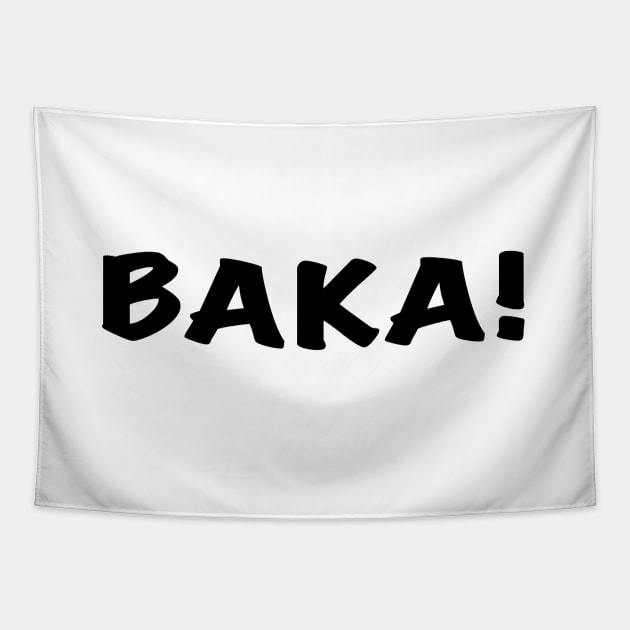 Anime Quote Baka! - Anime Stickers Tapestry by KAIGAME Art