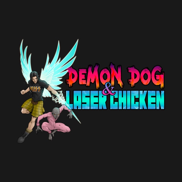 Demon Dog and Laser Chicken - Horizontal by JRobinsonAuthor