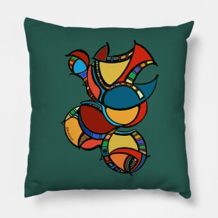 WALKING in Vertical CIRCLES Pillow