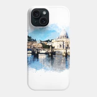 Amazing ROME Italy Landscape City Souvenir Painting Phone Case