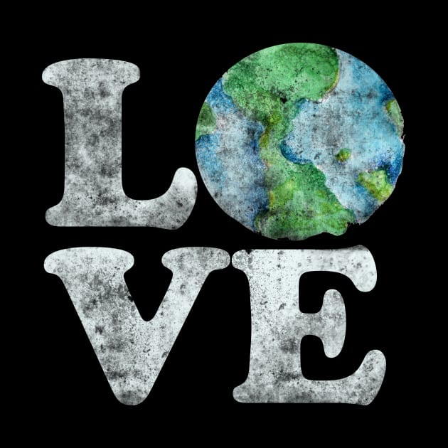 Vintage LOVE Earth Day by bubbsnugg