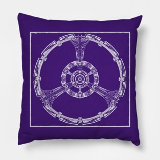 Nor Space Station from Above Pillow