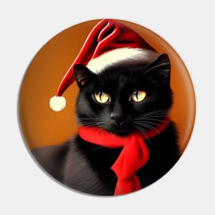 Christmas cat Pin