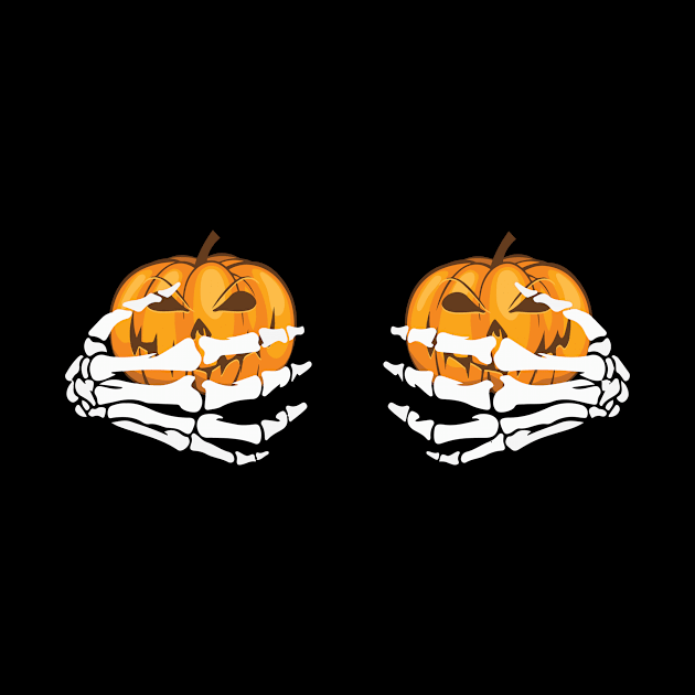 Halloween Funny T-Shirt Pumpkins Bones by artbyabbygale