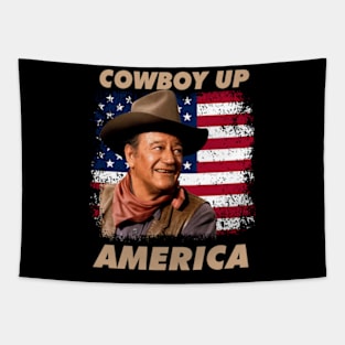 Cowboy Up America – John vintage Wayne Tapestry