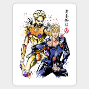 Giorno Giovanna And Gold Experience Gold Experience Phone Case Teepublic Stand gold experience requiem (pronounced goldo experiencu requiemu!) when johnny uses the golden spin and act 4, he can do an infinite amount of damage with it. giorno giovanna and gold experience