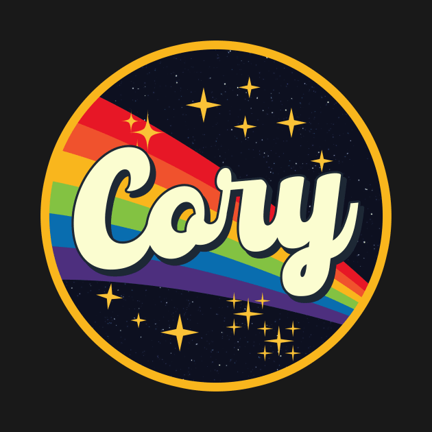 Cory // Rainbow In Space Vintage Style by LMW Art