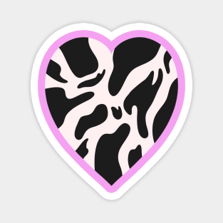 Cow Pattern Heart Magnet